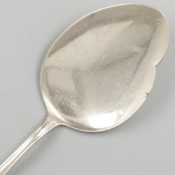 2-delige set pasteischeppen zilver.