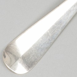 6-delige set dinerlepels zilver.