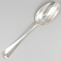 6-delige set ontbijtlepels zilver.