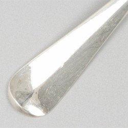 6-delige set ontbijtlepels zilver.