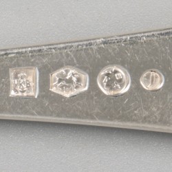 6-delige set dinervorken zilver.