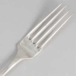6-delige set dinervorken zilver.