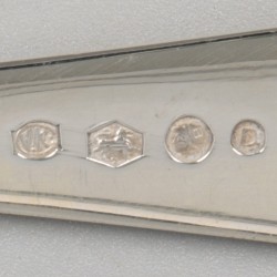 6-delige set vorken Haags lofje zilver.