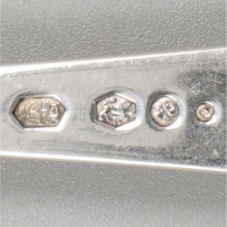 6-delige set vorken Haags lofje zilver.