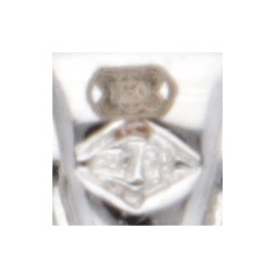 18 kt. Witgouden hanger bezet met ca. 0.54 ct. diamant.