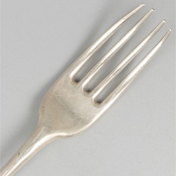 3-delig lot lepels & vork (Amsterdam, Johannes Schiotling 1762-1799) zilver.
