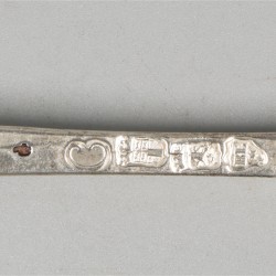 3-delig lot lepels & vork (Rotterdam, Balthasar Levit 1770-1801) zilver.