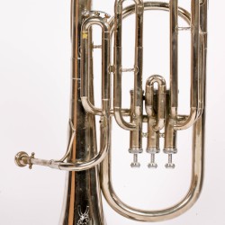 Een trombone in origineel foedraal, 20e eeuw.