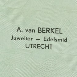 12-delige set messenleggers verzilverd.