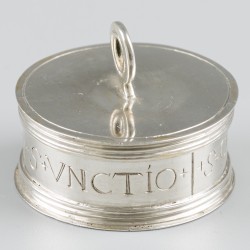 Pyxis (Custodia) / Chrismatorium uit 1662 zilver.