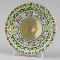 Kop & schotel (Rusland, Moskou Ivan Petrovich Khlebnikov 1867-1917) zilver.