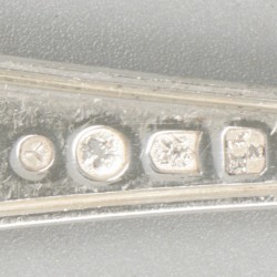 12-delige set visbestek zilver.