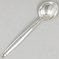 12-delige set theelepels ''model Jeunesse'' zilver.