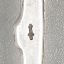 12-delige set taartvorkjes zilver.