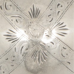 Rozenkransdoosje zilver.