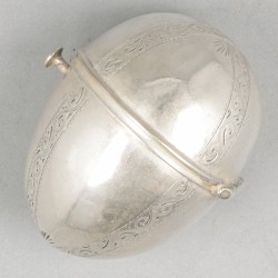 Rozenkransdoosje zilver.