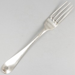 11-delige set lepels & vorken (Nederland, Rotterdam, Cornelis Knuystingh 1780-1811) zilver.