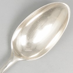 11-delige set lepels & vorken (Nederland, Rotterdam, Cornelis Knuystingh 1780-1811) zilver.