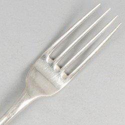 11-delige set lepels & vorken (Nederland, Rotterdam, Cornelis Knuystingh 1780-1811) zilver.