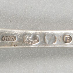 Gebak- & koekschep zilver.