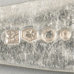 Gebak- & koekschep zilver.