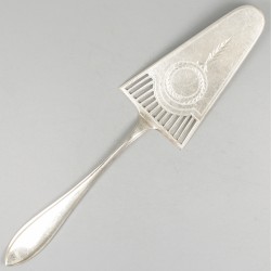 Gebak- & koekschep zilver.