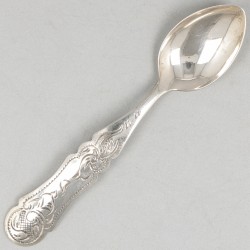 10-delige set theelepels zilver.