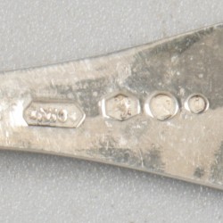 10-delige set theelepels zilver.