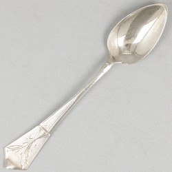 6-delige set theelepels zilver.