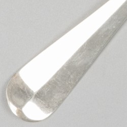 12-delige set visbestek Haags lofje zilver.