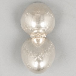 Rozenkransdoosje zilver.