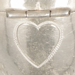 Rozenkransdoosje zilver.