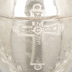 Rozenkransdoosje zilver.