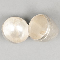 Rozenkransdoosje zilver.