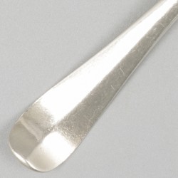 Dinerlepel & vork ('s-Gravenhage, Johannes van der Toorn II, 1771-1811) zilver.