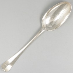Dinerlepel & vork ('s-Gravenhage, Johannes van der Toorn II, 1771-1811) zilver.