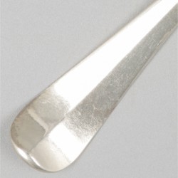 Dinerlepel & 2 vorken ('s-Gravenhage, Reynier de Haan 1731-1783) zilver.