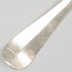 Dinerlepel & 2 vorken ('s-Gravenhage, Reynier de Haan 1731-1783) zilver.