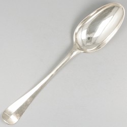 Dinerlepel & 2 vorken ('s-Gravenhage, Reynier de Haan 1731-1783) zilver.
