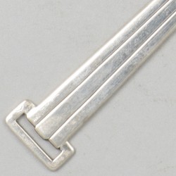 2 briefopeners zilver.