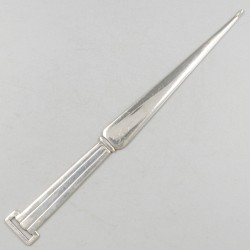 2 briefopeners zilver.