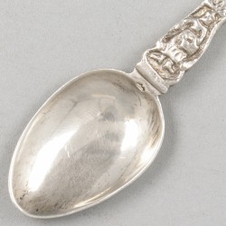 6-delig lot diverse bestekdelen zilver.