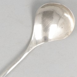 6-delig lot diverse bestekdelen zilver.
