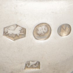 6-delig lot diverse bestekdelen zilver.