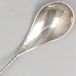 6-delig lot diverse bestekdelen zilver.
