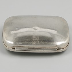 Snuiftabakdoosje zilver.