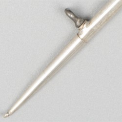 Tamboereernaald / haaknaald zilver.