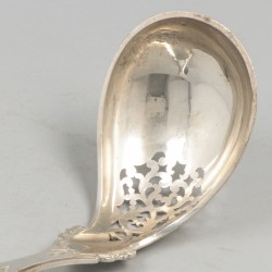 2-delige set compotelepels zilver.