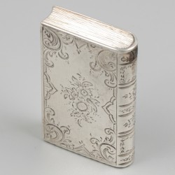 Tondeldoosje / vesta-case zilver.