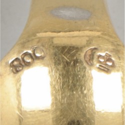 2-delig lot miskelk-lepeltjes zilver.